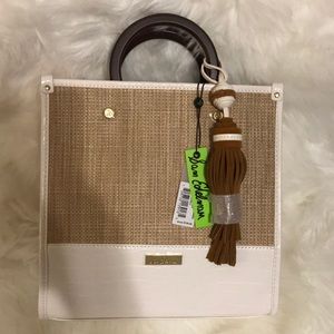 Sam Edelman Crossbody Straw Handbag